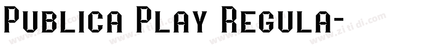 Publica Play Regula字体转换